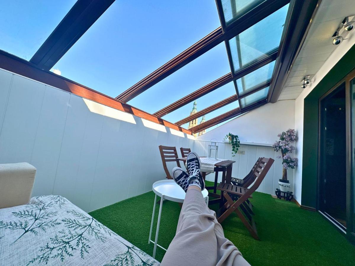 Dos Torres Atico - Solarium Privado En Calle Alfonso I 사라고사 외부 사진